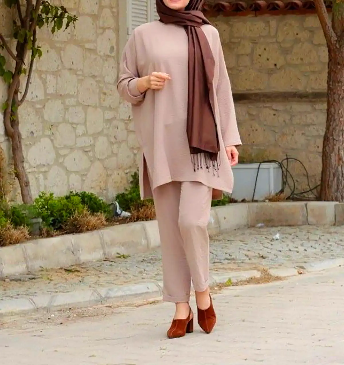 بلوز و شلوار نخی زنانه
