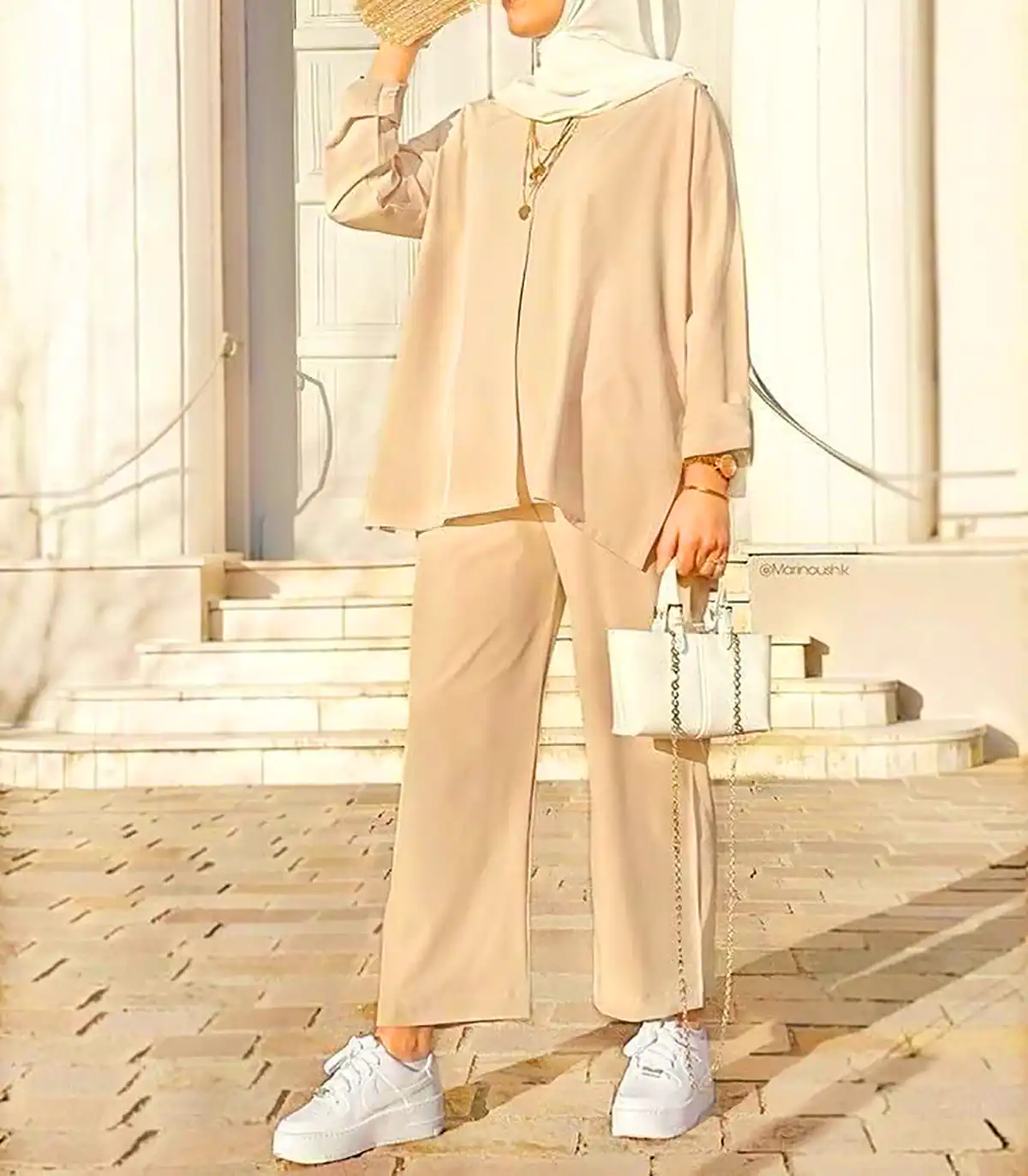 بلوز و شلوار نخی زنانه