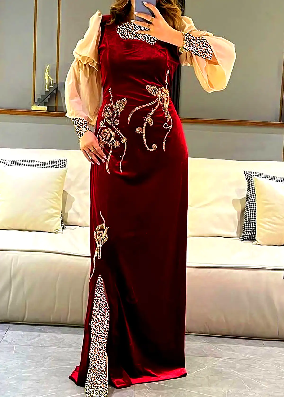 پیراهن مجلسی و شیک مخمل
