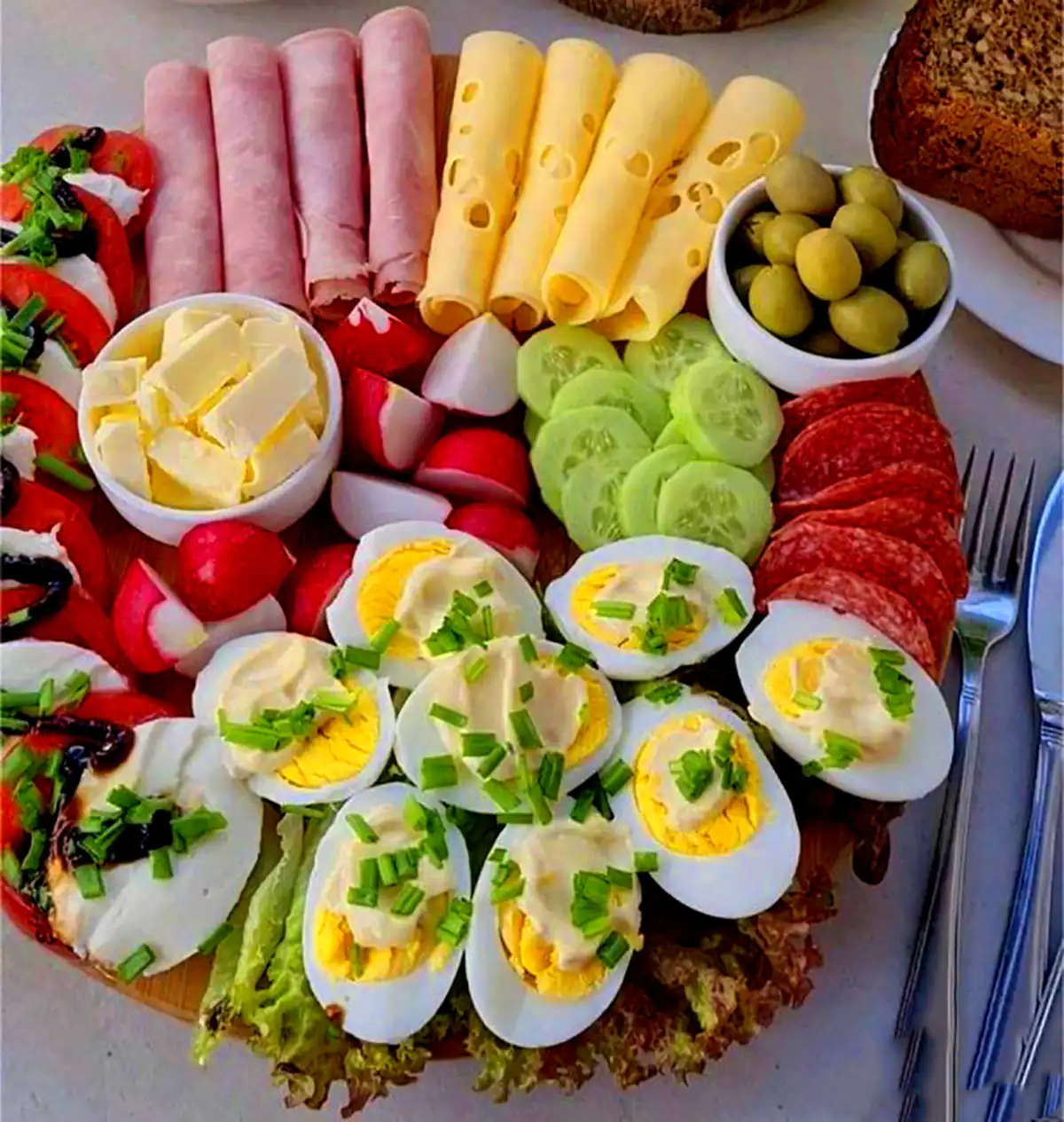 بشقاب سرو صبحانه