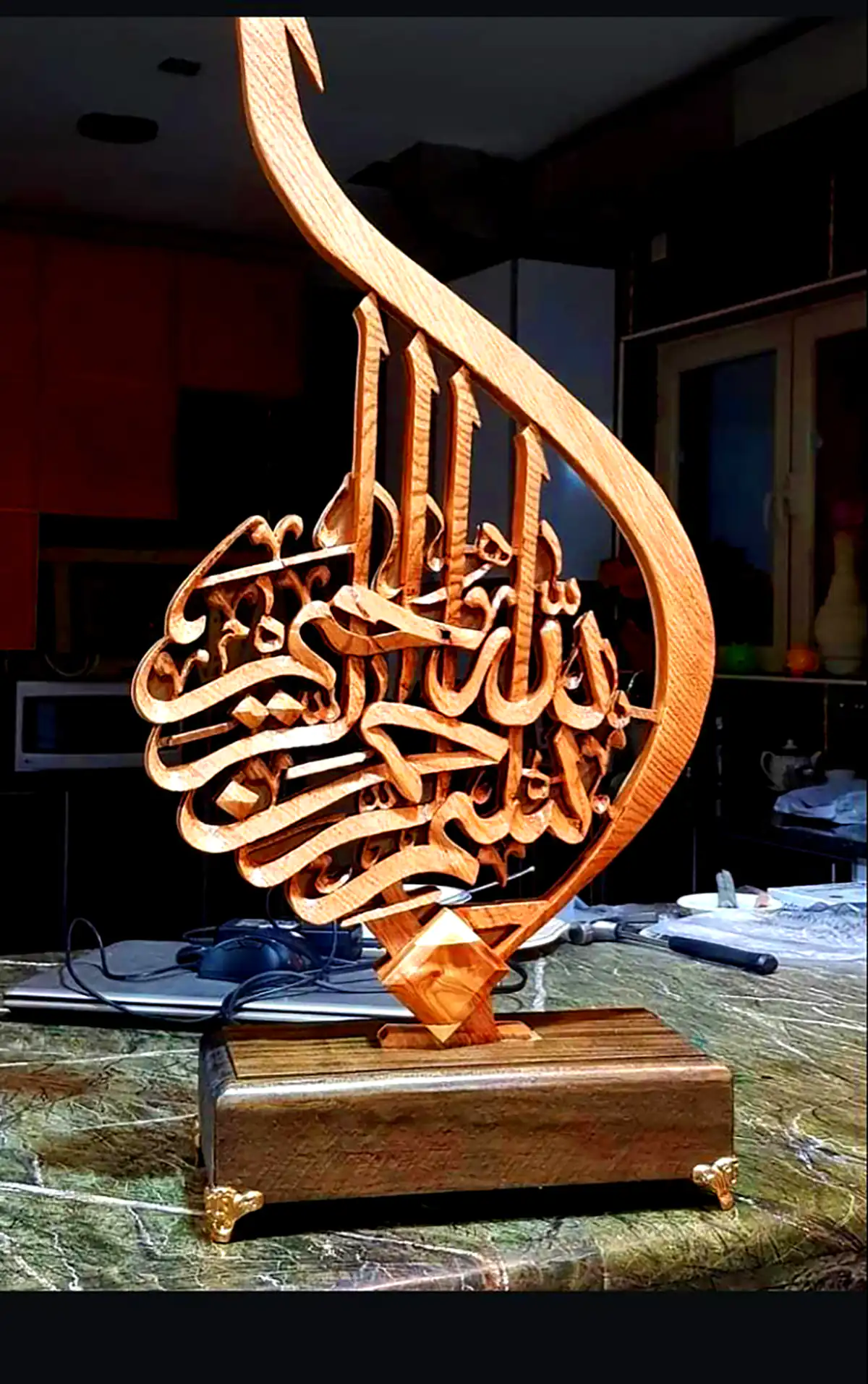 تابلو دکوری معرق چوب