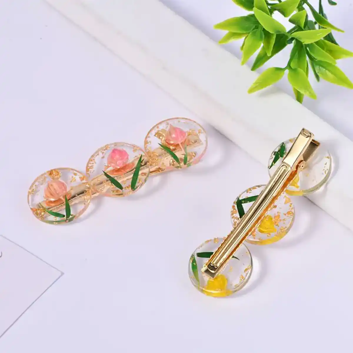 گیره مو براق رزینی
