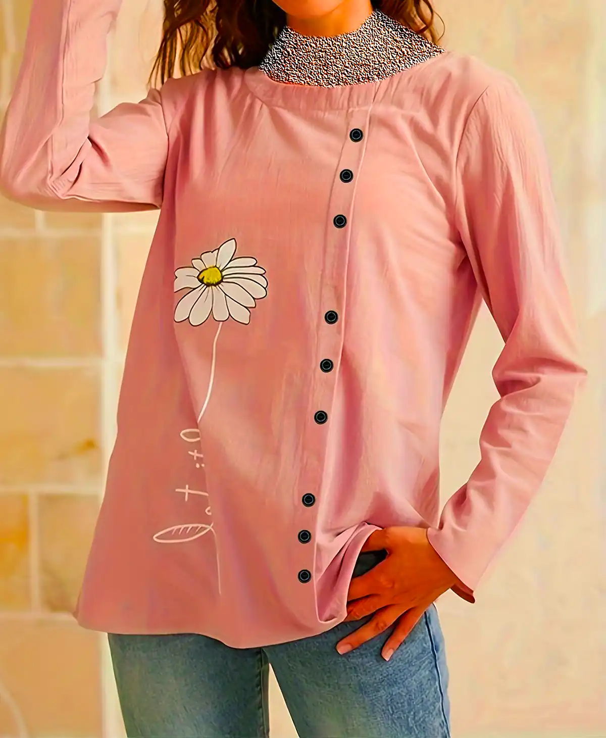 شومیز جلو بسته نخی