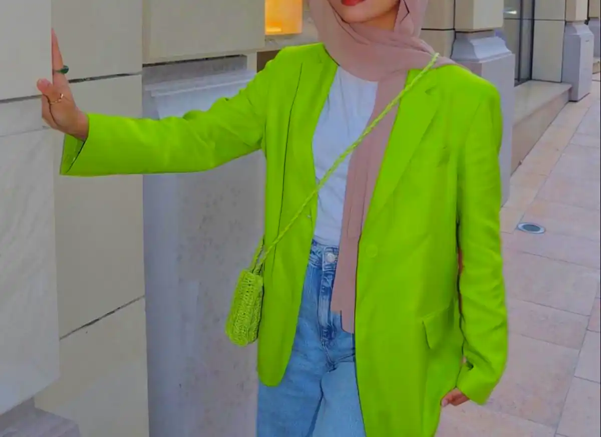 کت بلیزر سبز درخشان