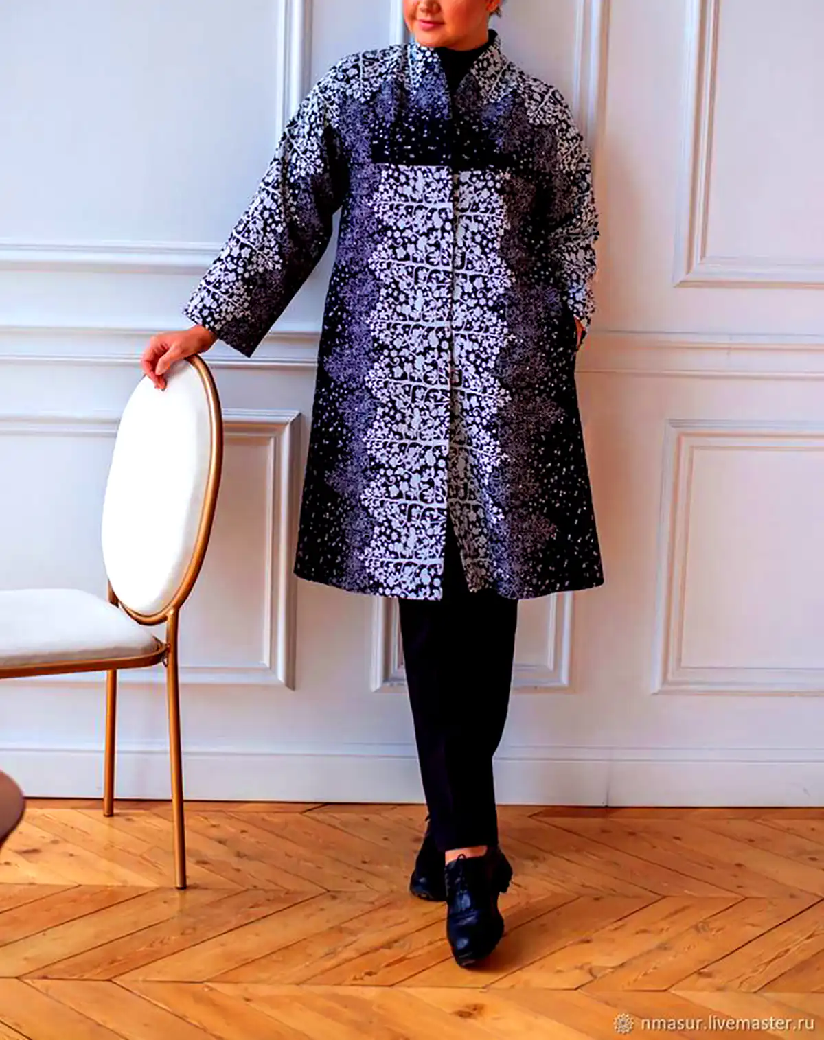 مانتو ژاکارد پترنی