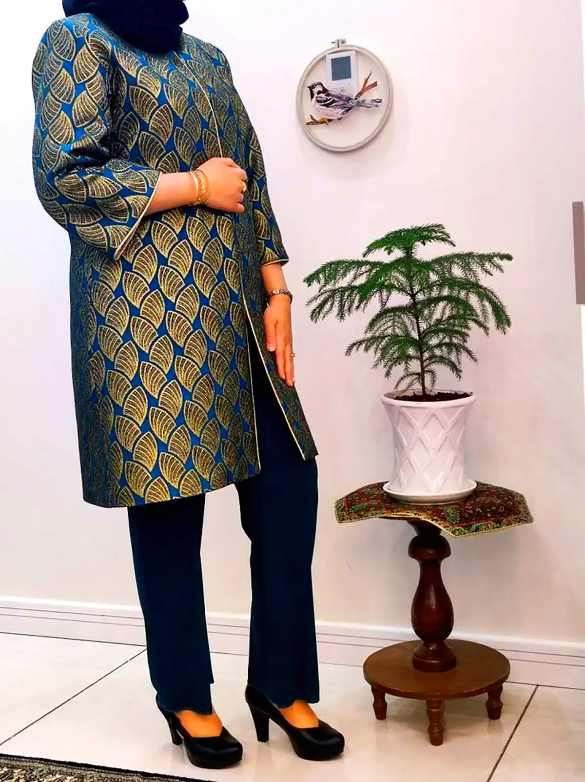 مانتو ژاکارد پترنی