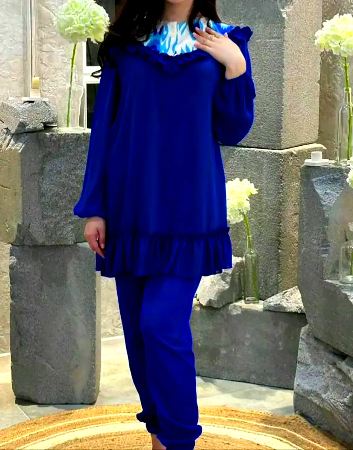 بلوز شلوار رنگی شیک