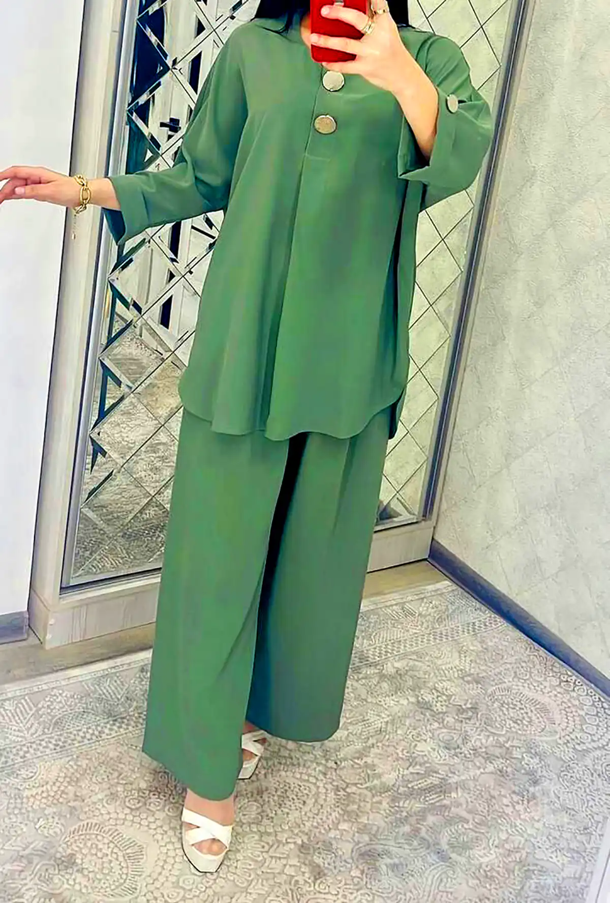 بلوز شلوار رنگی شیک