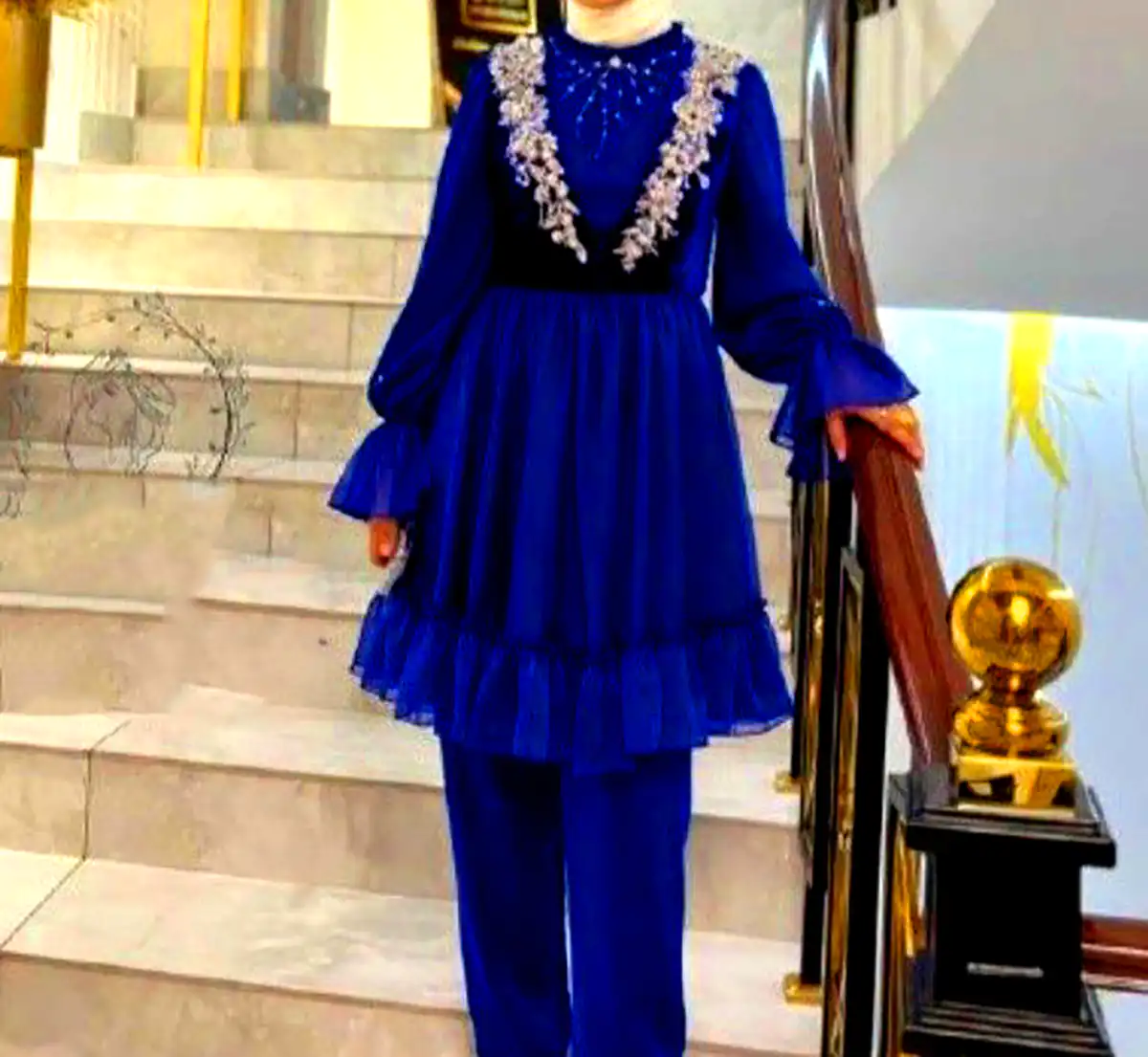 بلوز شلوار رنگی شیک