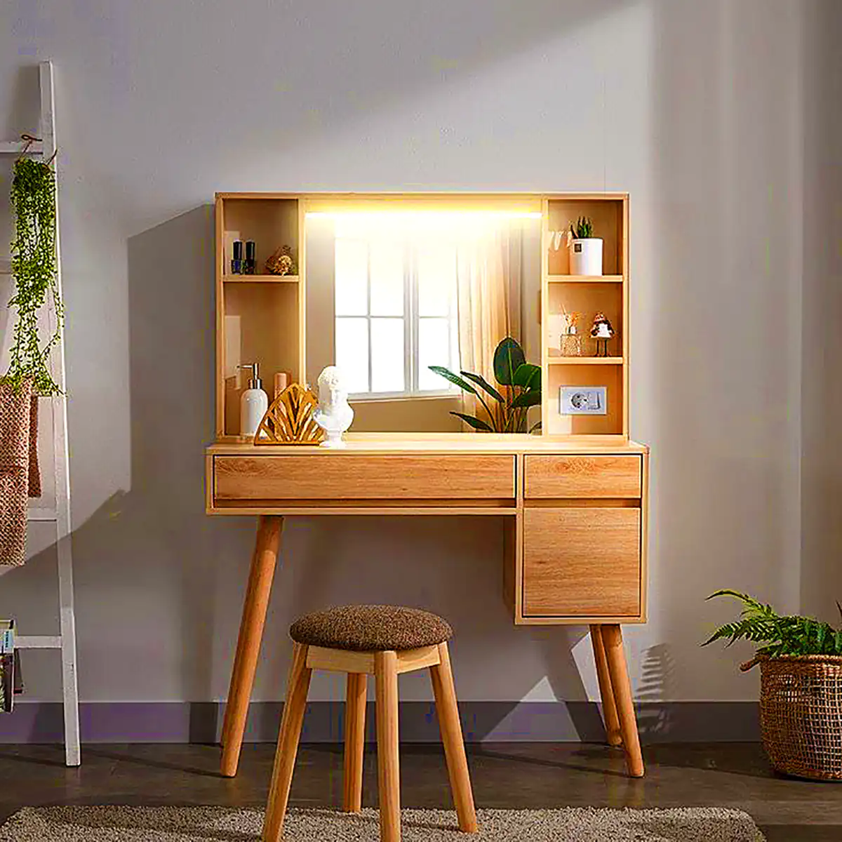 میز آرایش چوبی