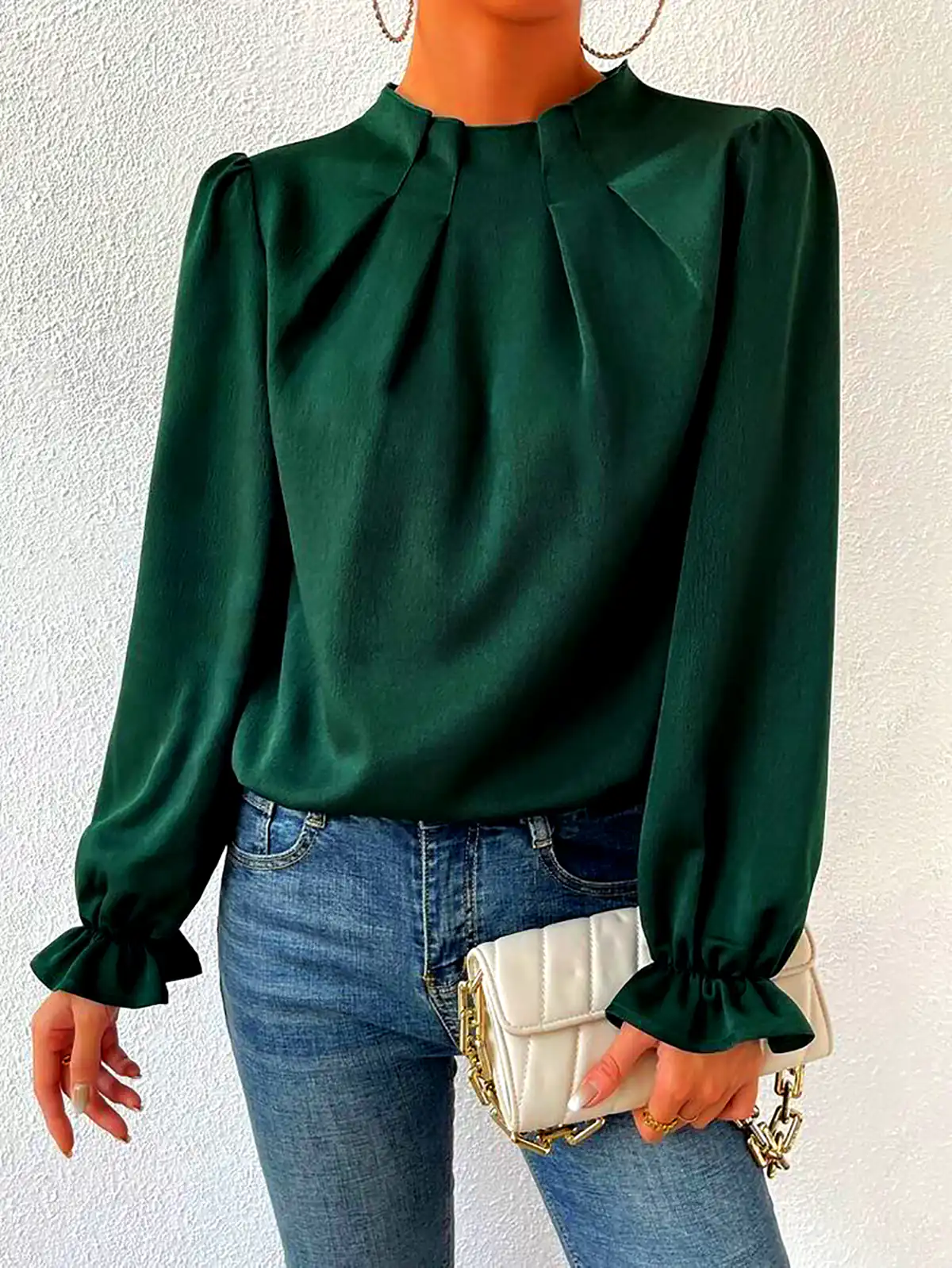 شومیز سبز مجلسی