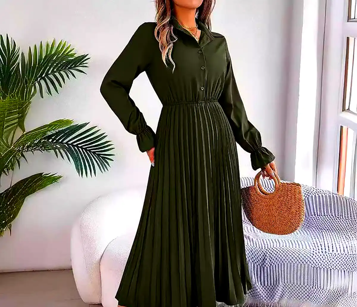 پیراهن میدی طرحدار زنانه