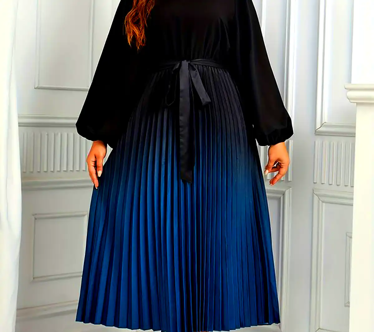 پیراهن میدی طرحدار زنانه