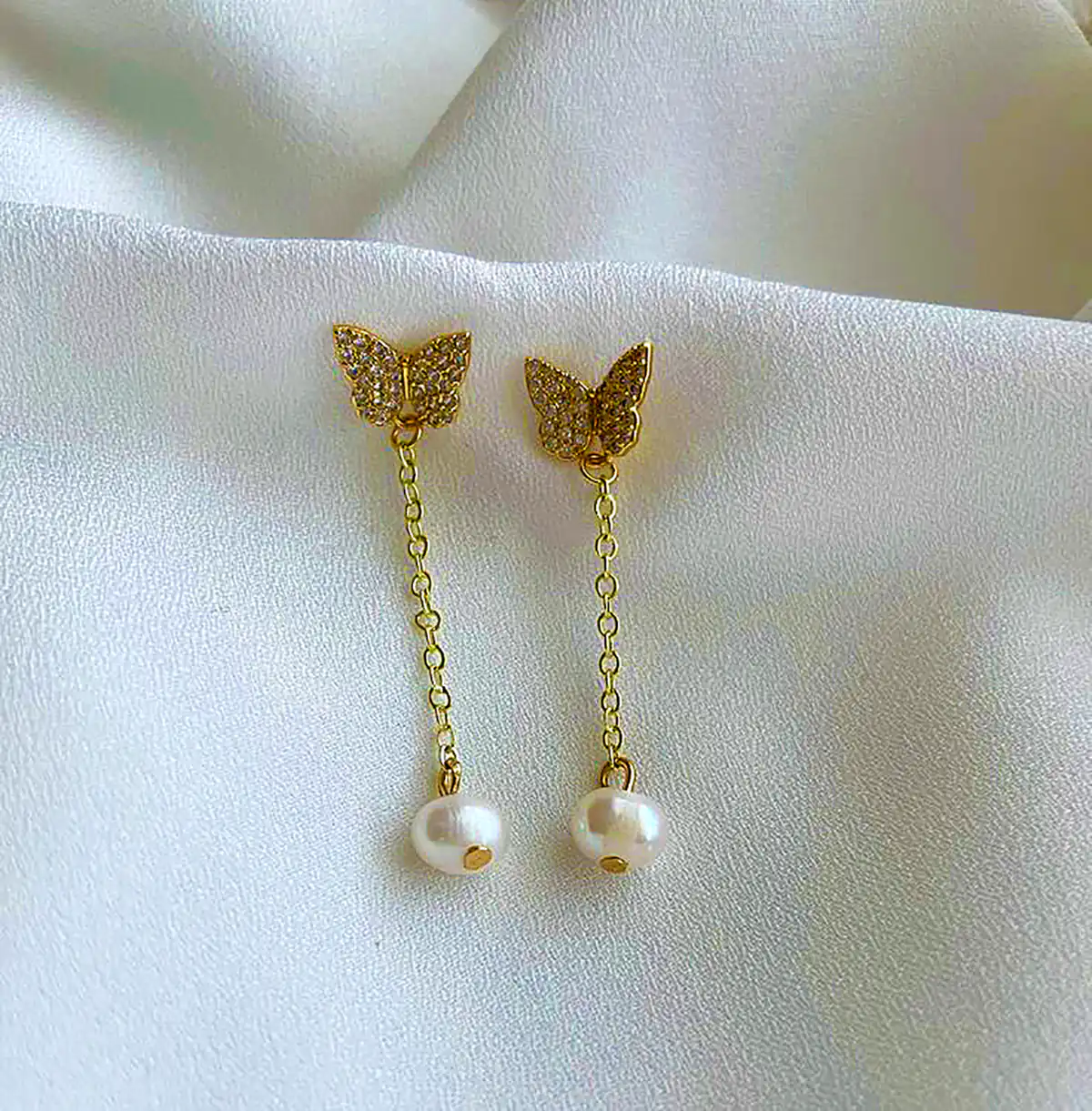 گوشواره سواروسکی پروانه‌ای 