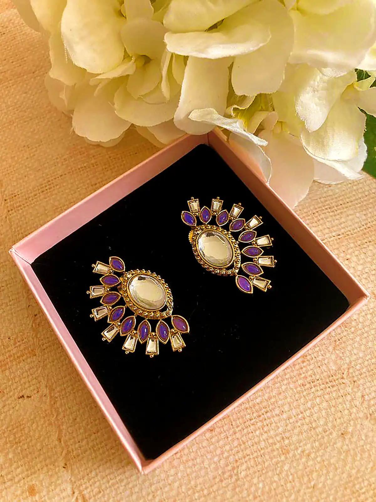 گوشواره کریستال یاسی