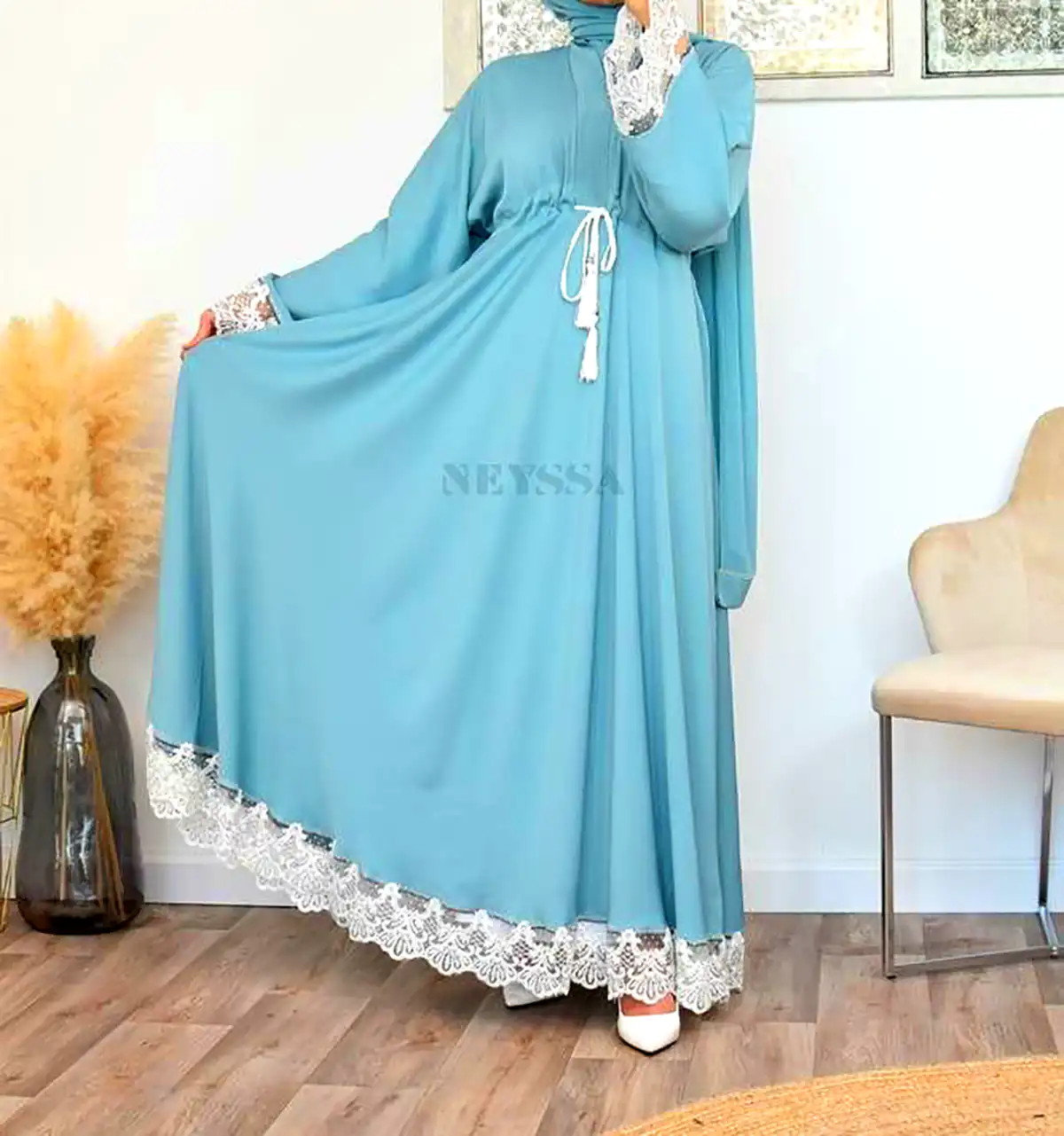 مانتو عبایی شیک رنگی