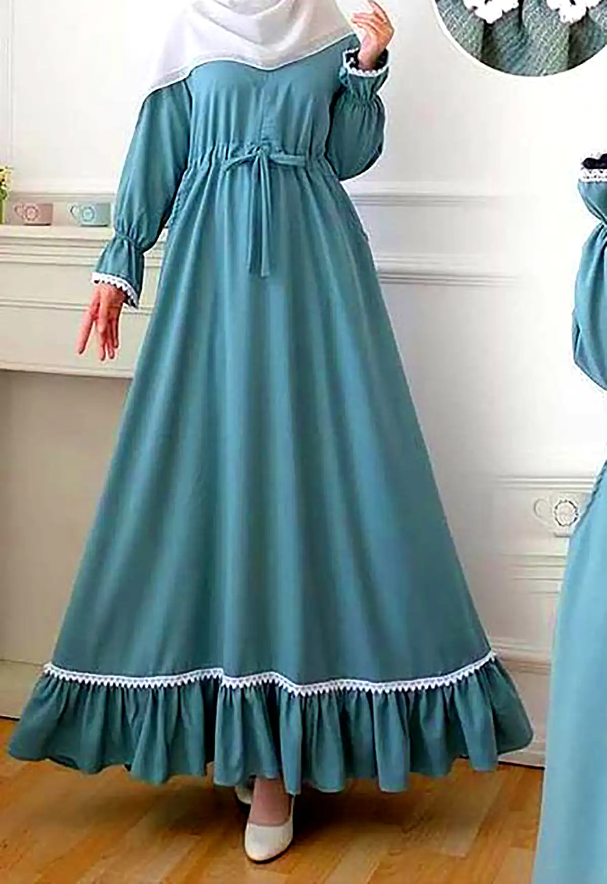مانتو عبایی شیک رنگی