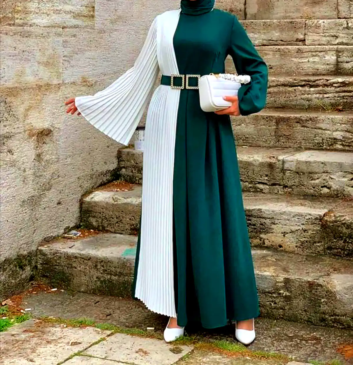 مانتو عبایی شیک رنگی