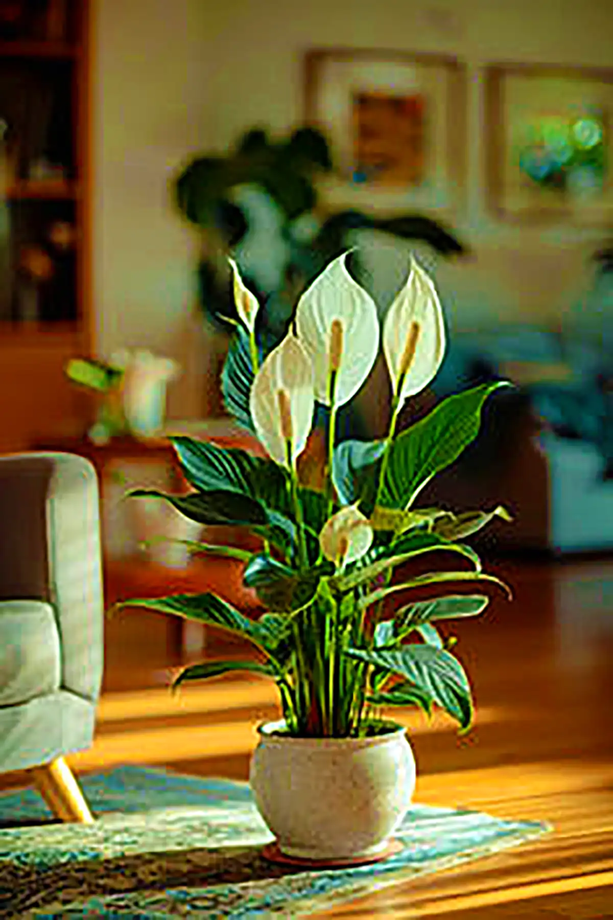 گلدان مدرن کنار سالنی