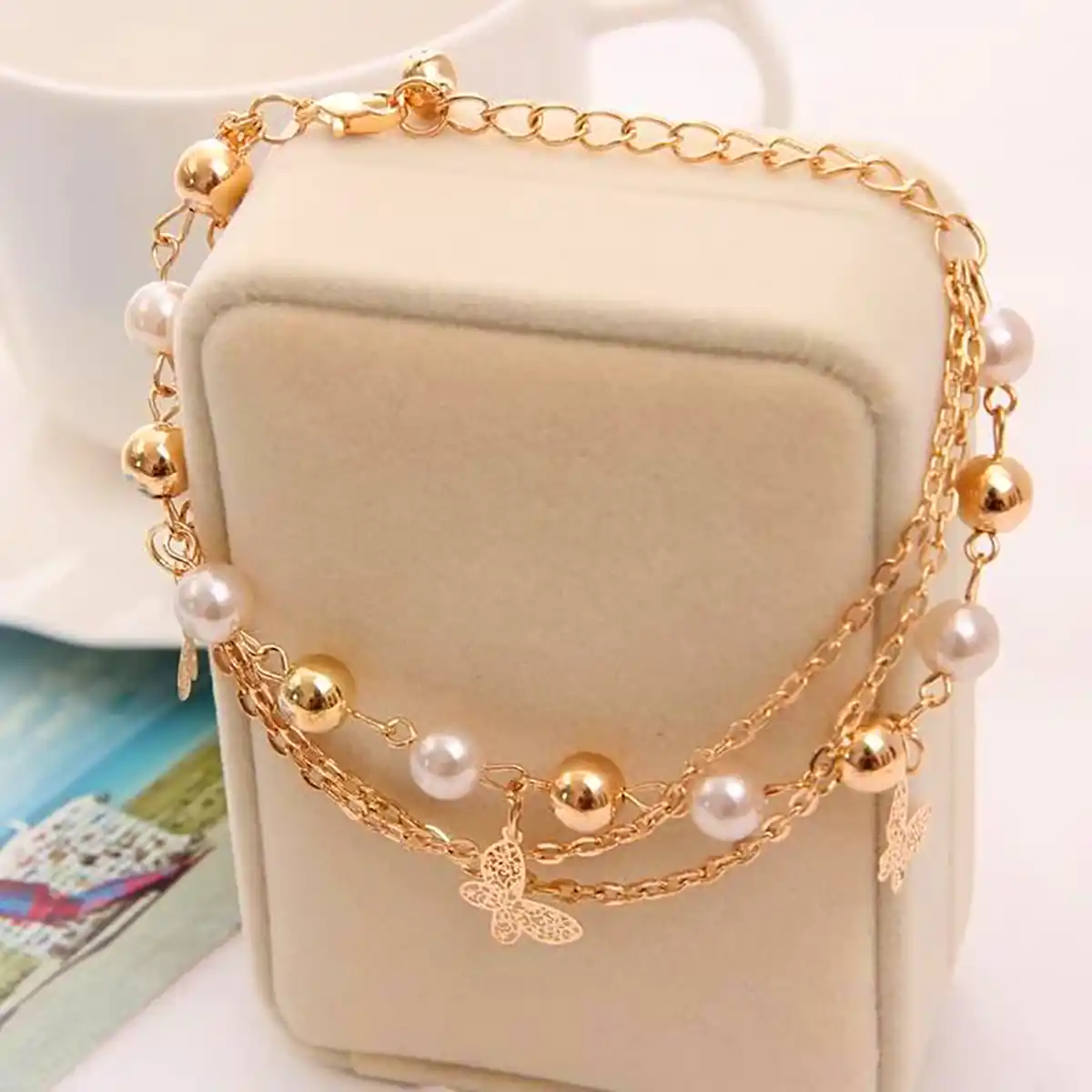 دستبند ژوپینگ مرواریدی