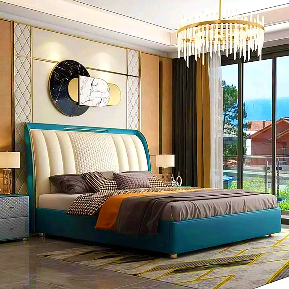 تخت&zwnj;خواب لاکچری دونفره 