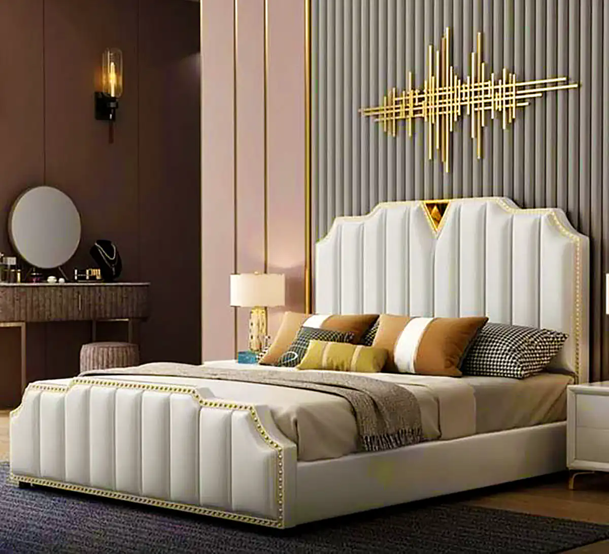 تخت&zwnj;خواب لاکچری دونفره 