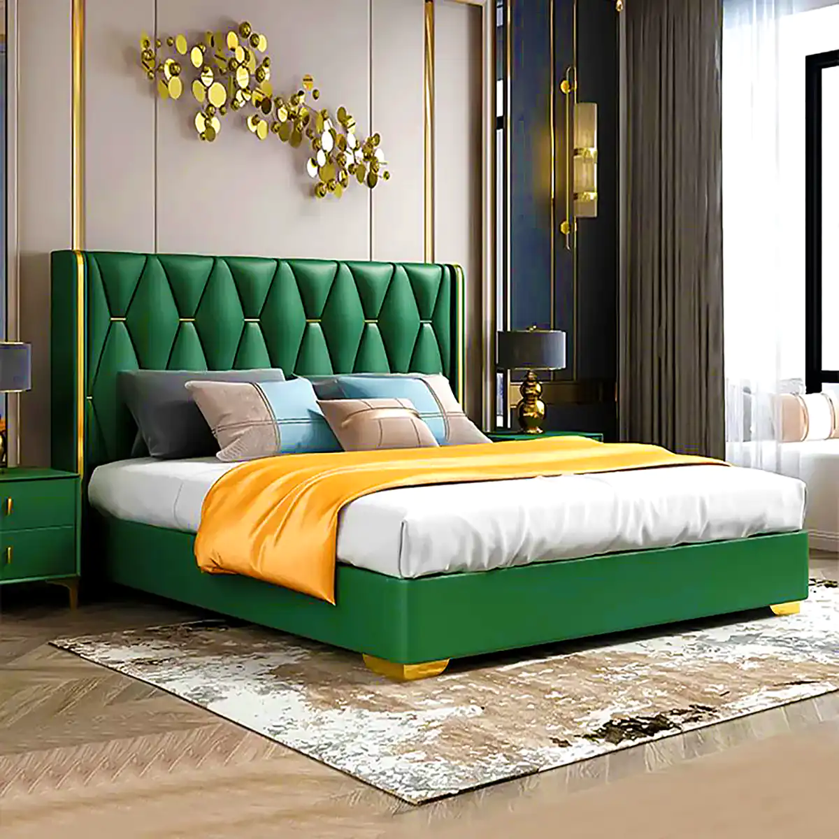 تخت&zwnj;خواب لاکچری دونفره 