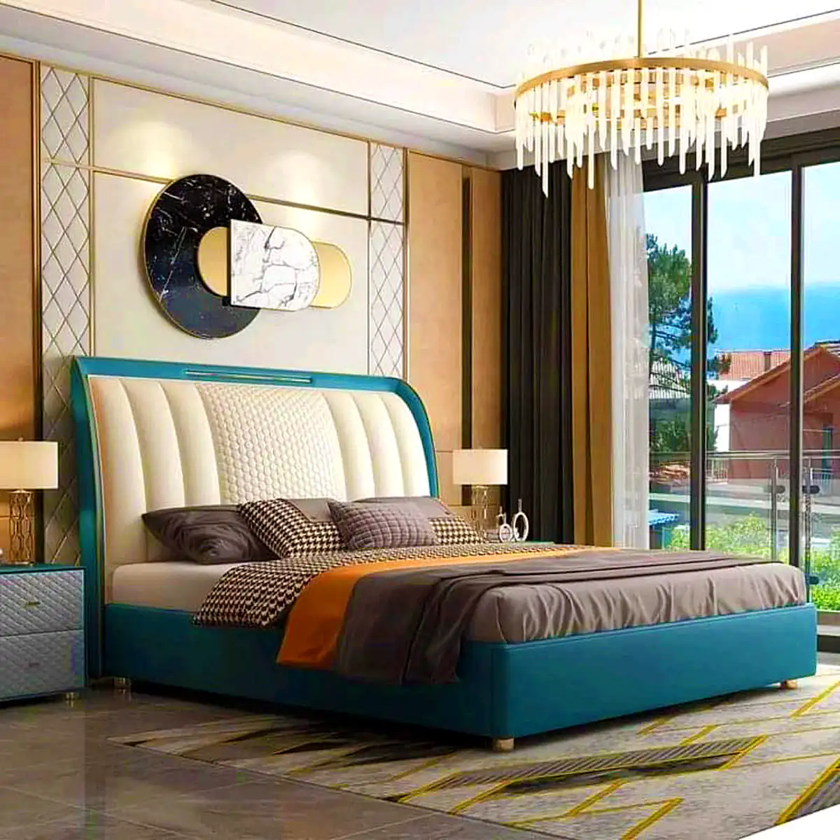 تخت&zwnj;خواب لاکچری دونفره 