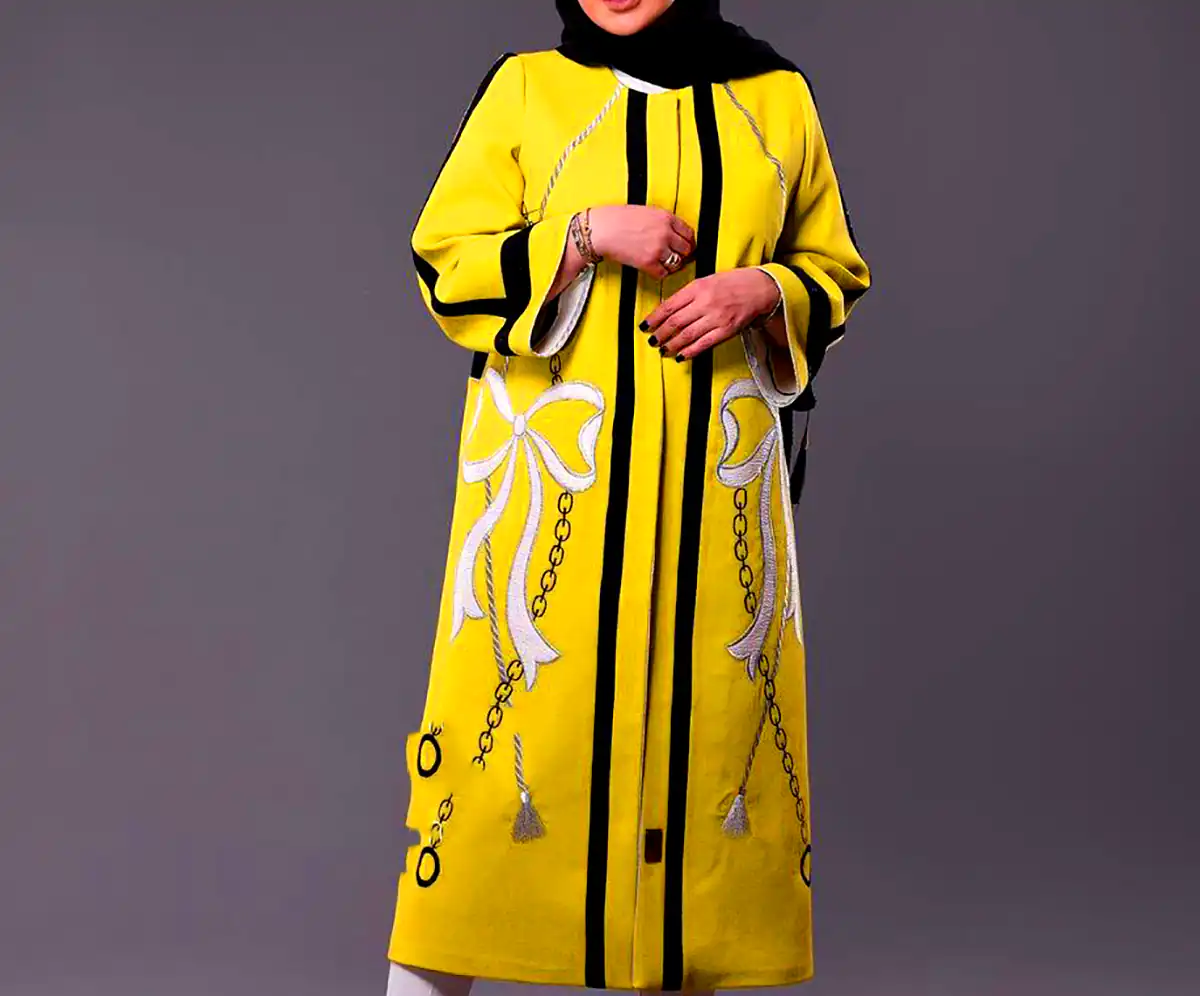 مانتو مجلسی طرح دار