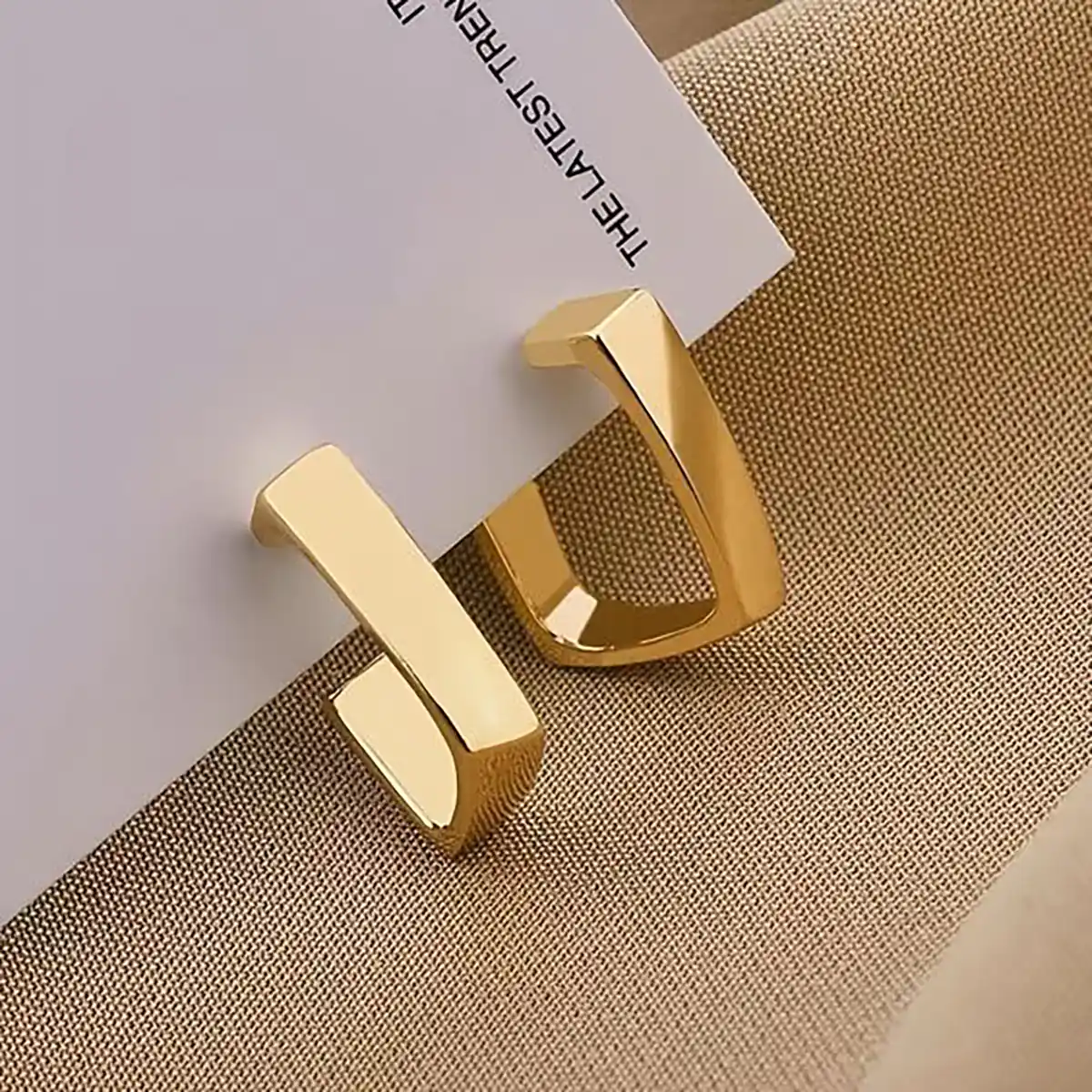 گوشواره طلا هندسی جدید خاص