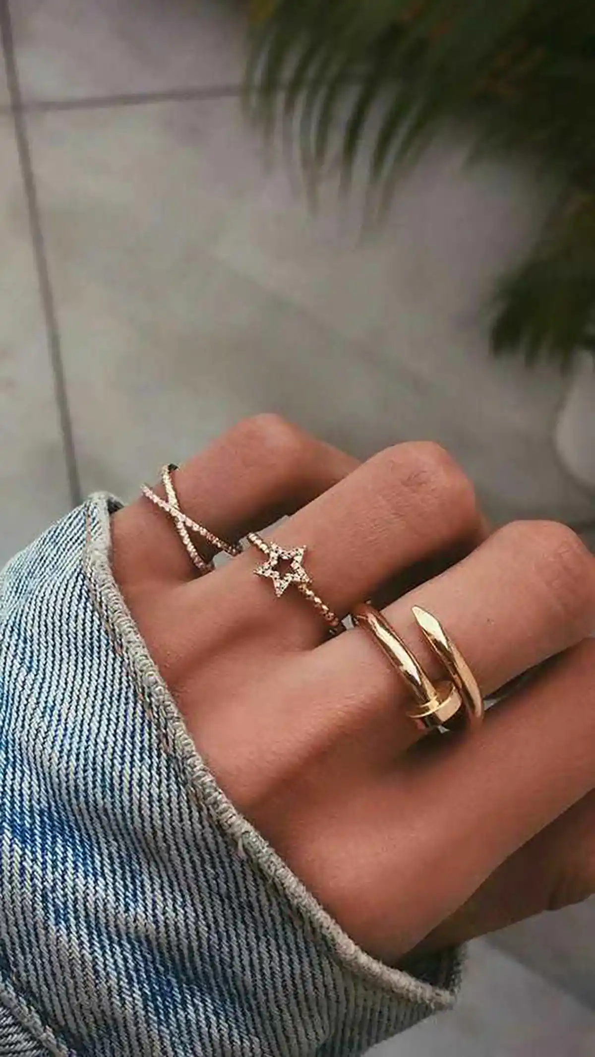 انگشتر لوکس و ترندی دخترونه طلا