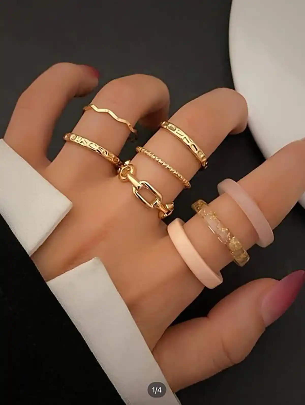 انگشتر لوکس و ترندی دخترونه طلا
