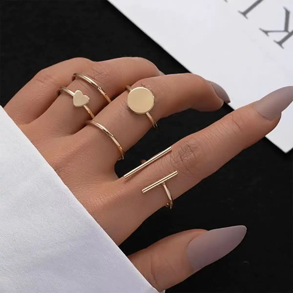 انگشتر لوکس و ترندی دخترونه طلا