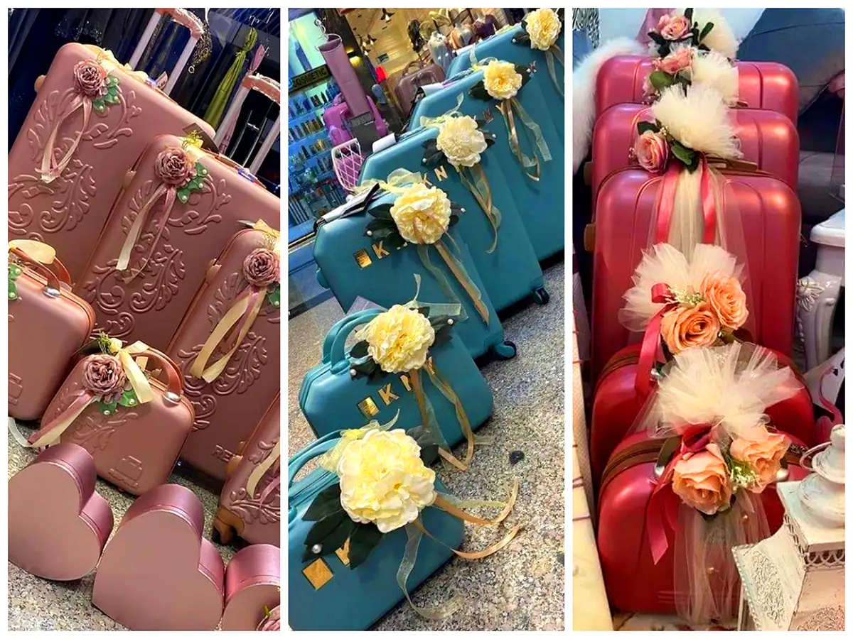 ست چمدون مسافرتی عروس (جدیدترین مدل های ترند امسال ۱۴۰۴ - ۲۰۲۵)