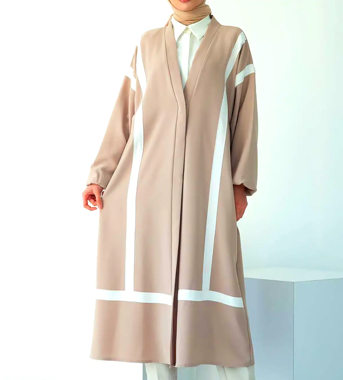 عبای رنگی کرپ حریر