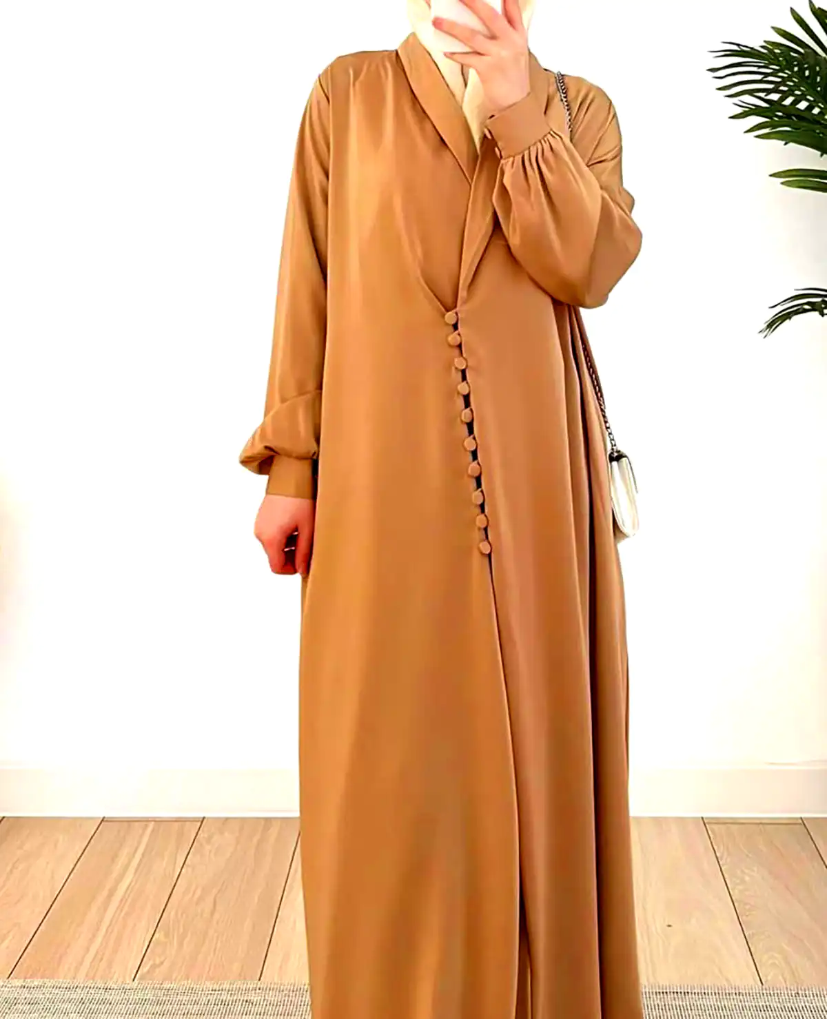 عبا رنگی کرپ حریر