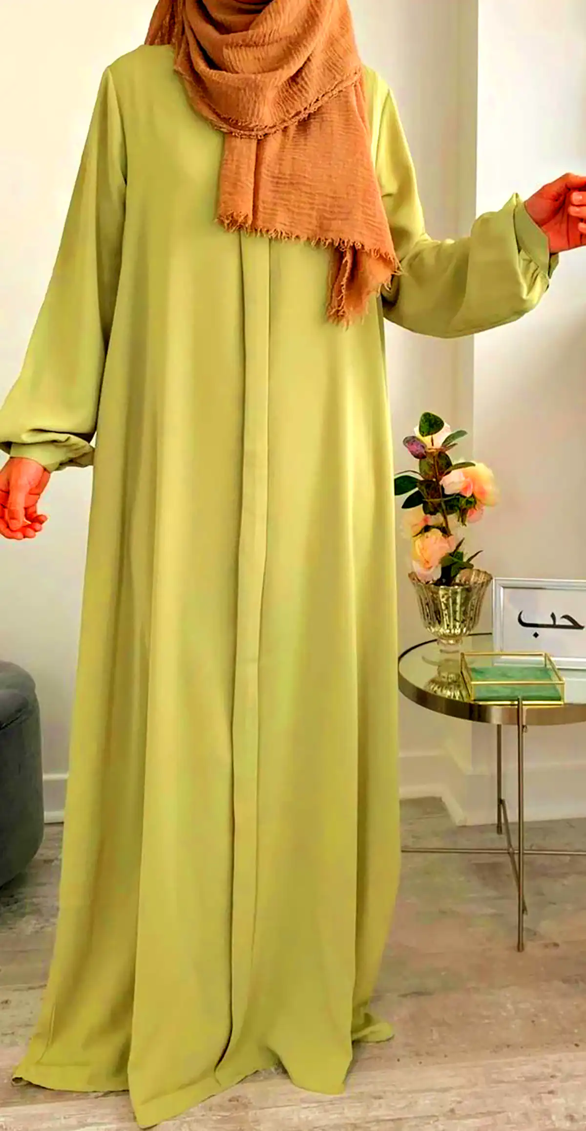 عبا رنگی کرپ حریر