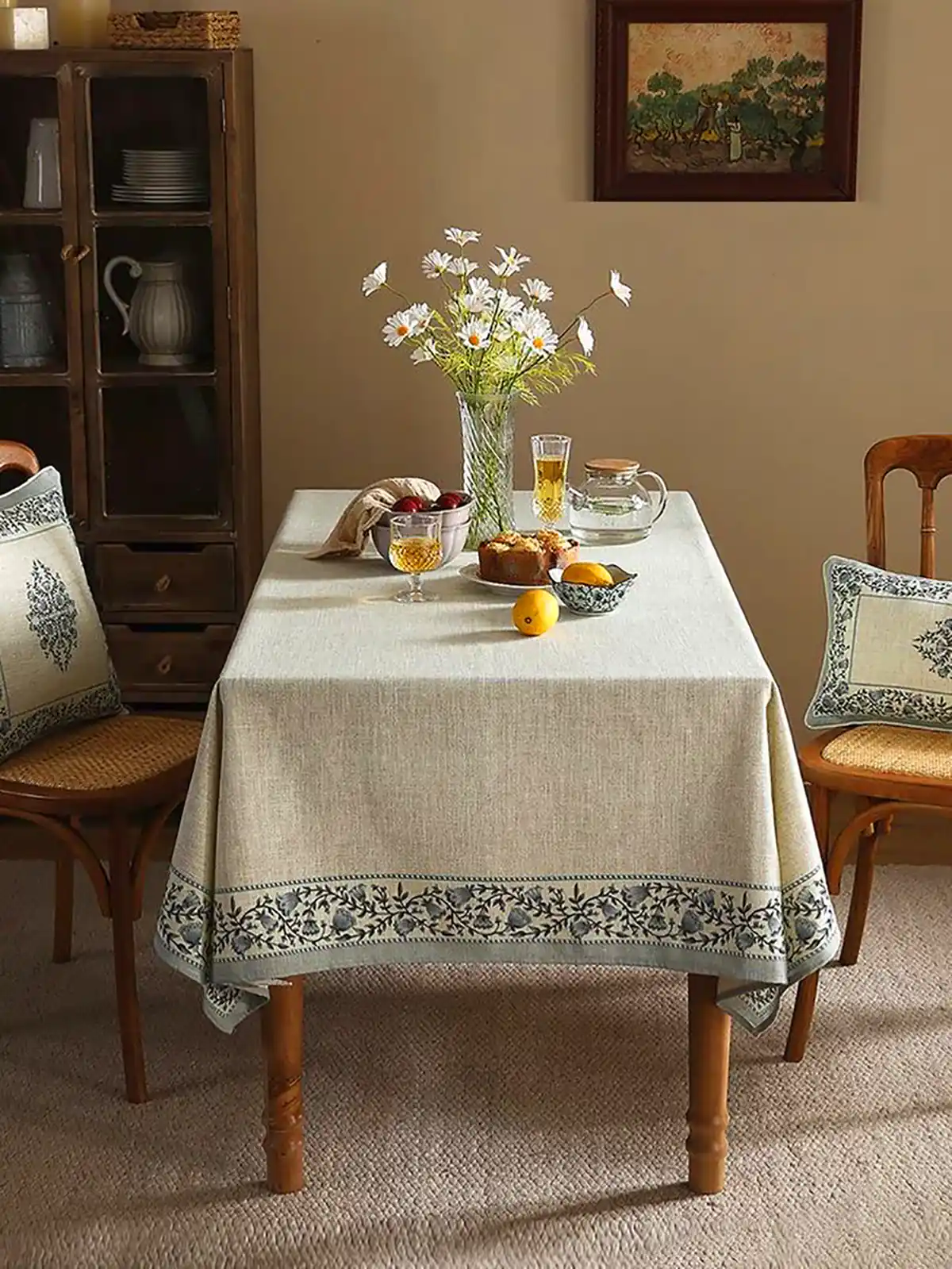 رومیزی پارچه‌ای شیک و زیبا 