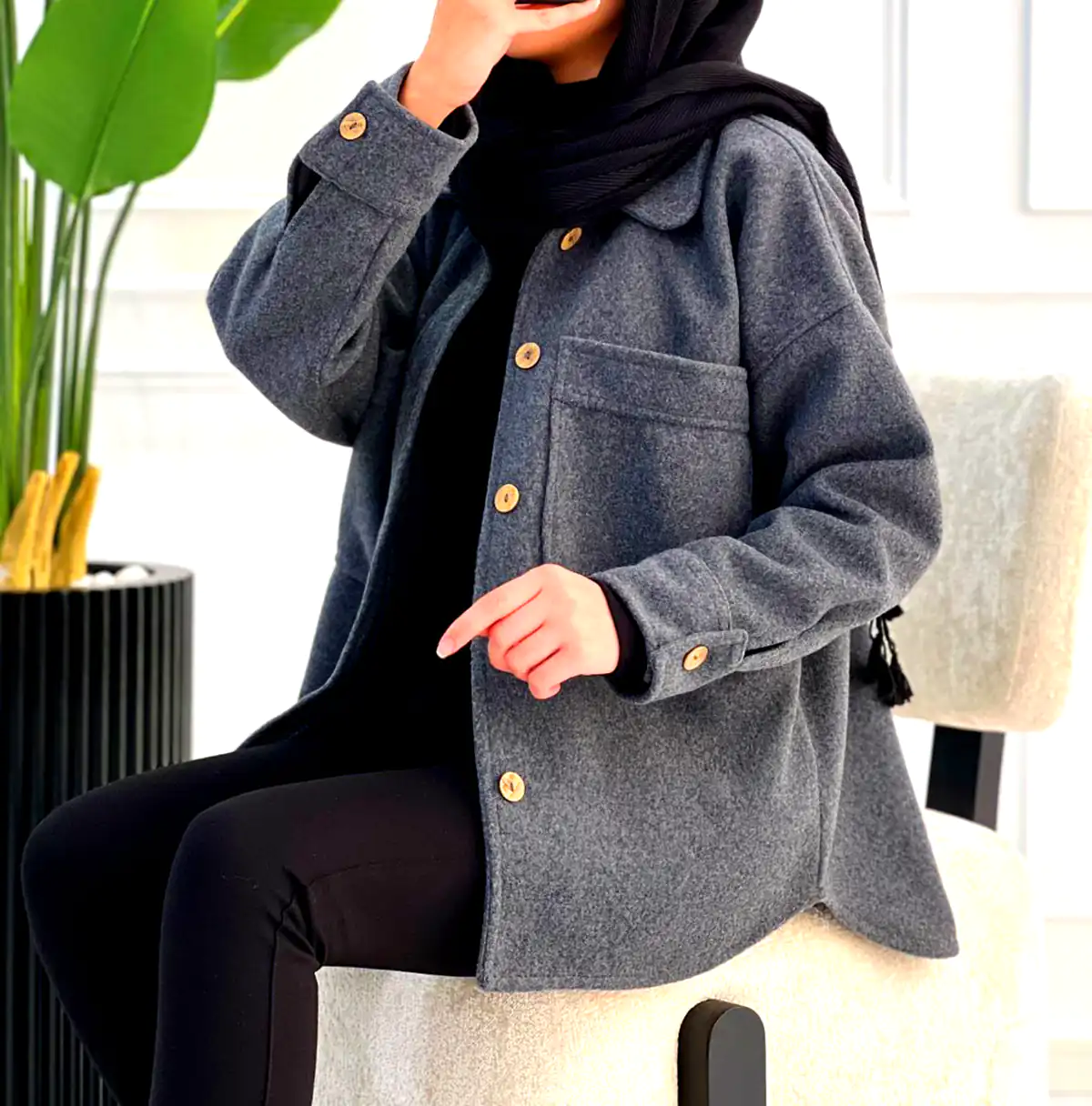پالتو خاکستری کلاسیک