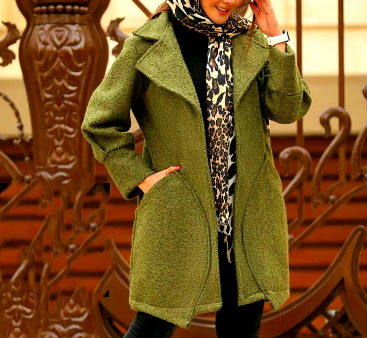 کت گرم و شیک زنانه