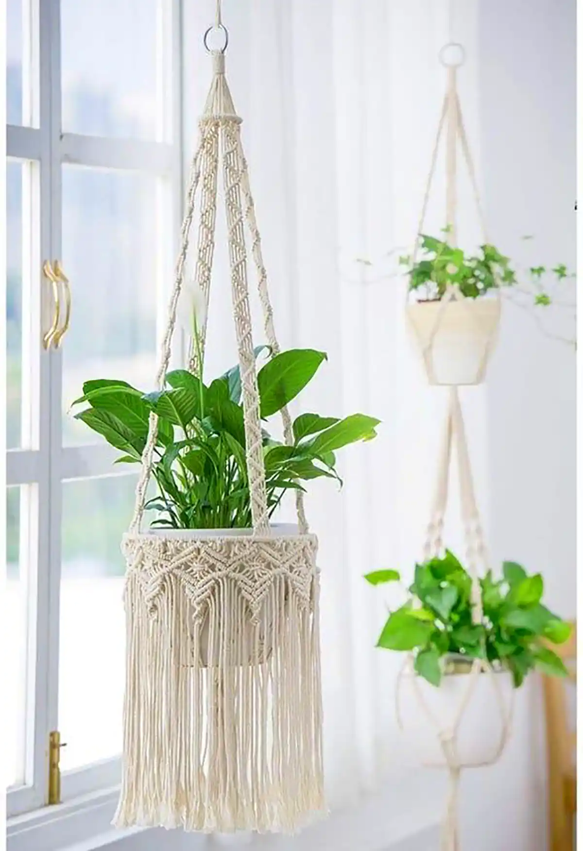 آویز دیواری مکرومه گلدون
