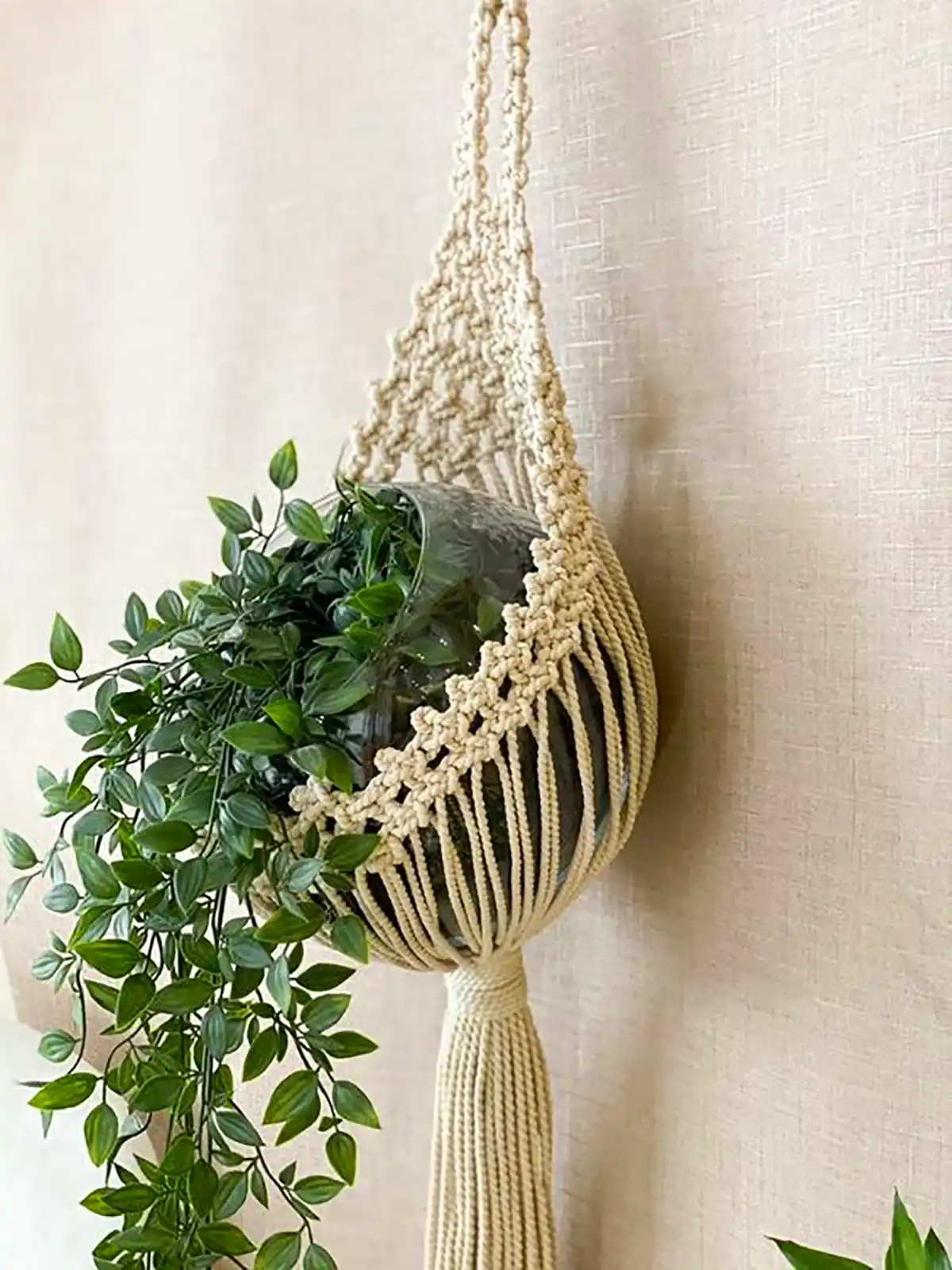 آویز دیواری مکرومه گلدون