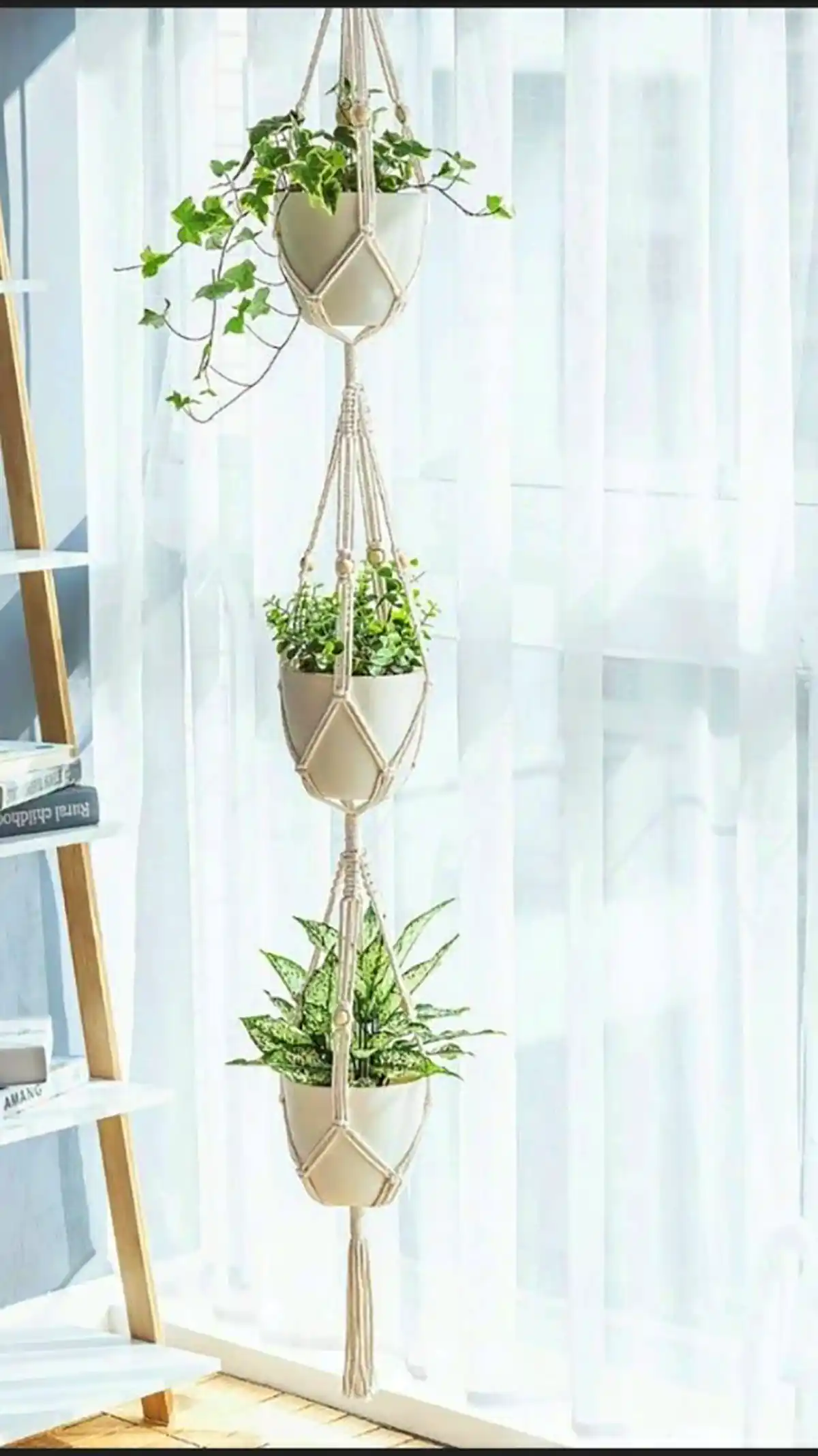 آویز دیواری مکرومه گلدون