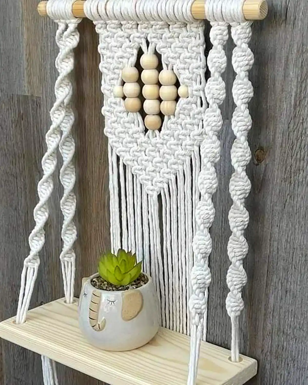 آویز دیواری مکرومه گلدون