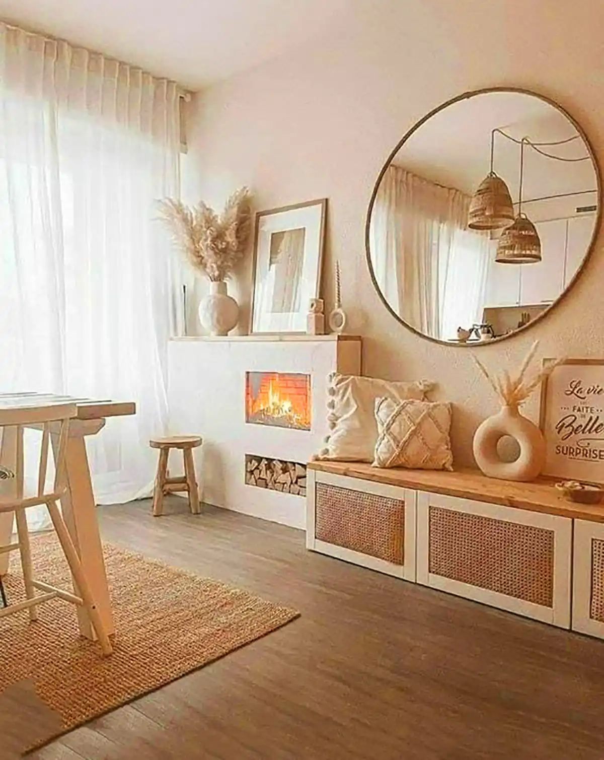 باکس چوبی سبک بوهو 
