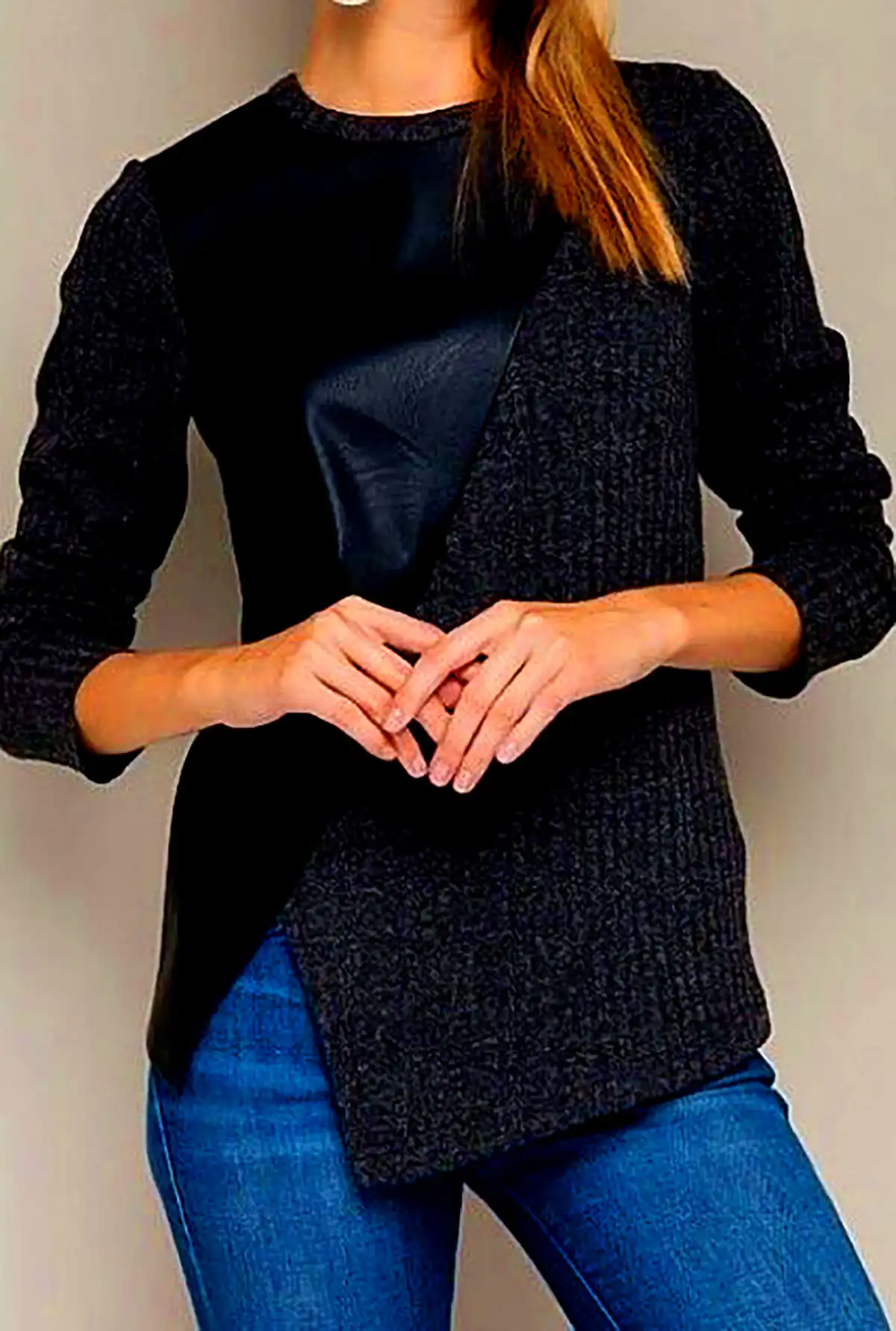 ژاکت بافتنی رنگی رنگی
