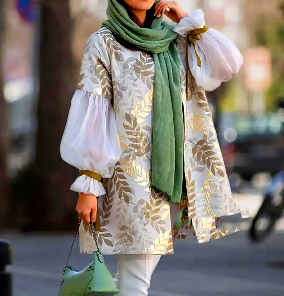 مانتو رنگی با طرح سنتی