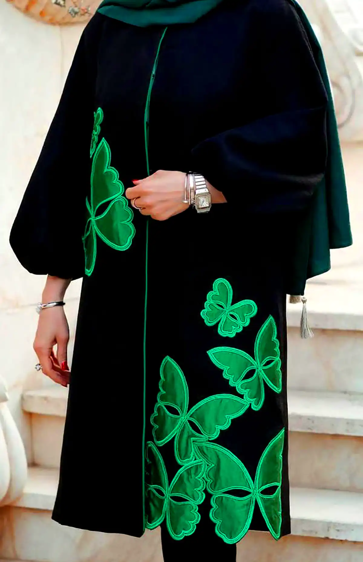 مانتو رنگی با طرح سنتی