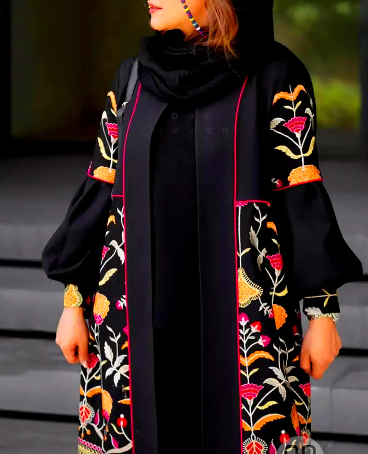 مانتو رنگی با طرح سنتی