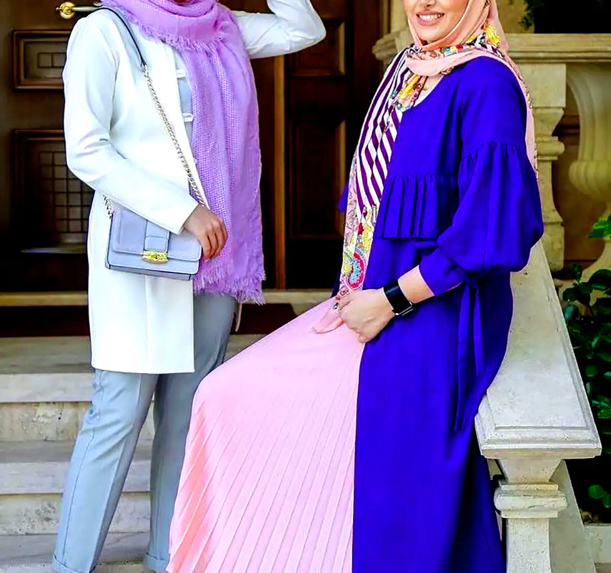 مانتو رنگی با طرح سنتی